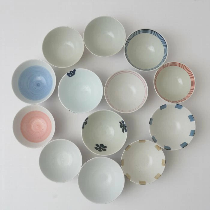 kurawanka Hasami HASAMI Rice Bowl | Circle Pattern