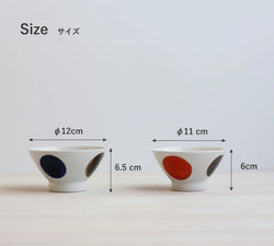 kurawanka Hasami HASAMI Rice Bowl | Circle Pattern