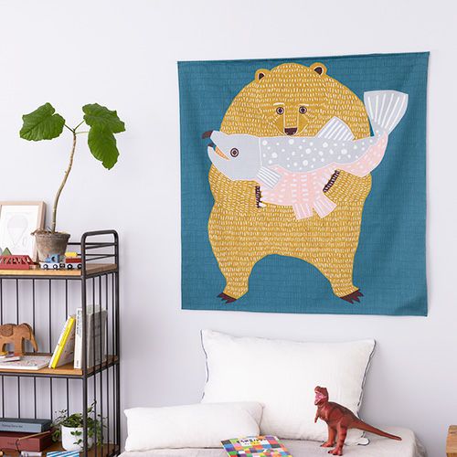  Bear & Salmon Blue