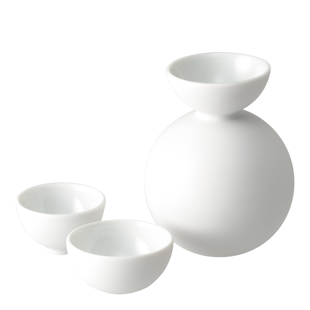 スノーマンセット snowman sake bottle and cups | ceramic japan – ZAKKAsine