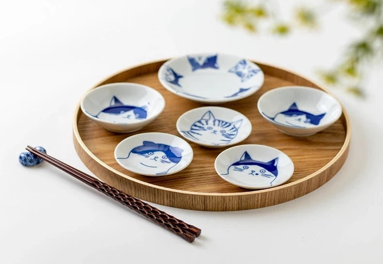 Hachi mini plate 8cm | neko cat
