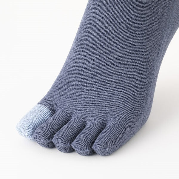 Cotton linen 5-toes socks