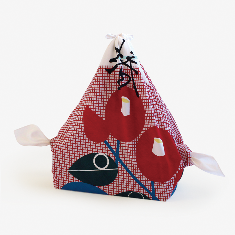 KIGI Hanabana | Furoshiki | Camellia Red
