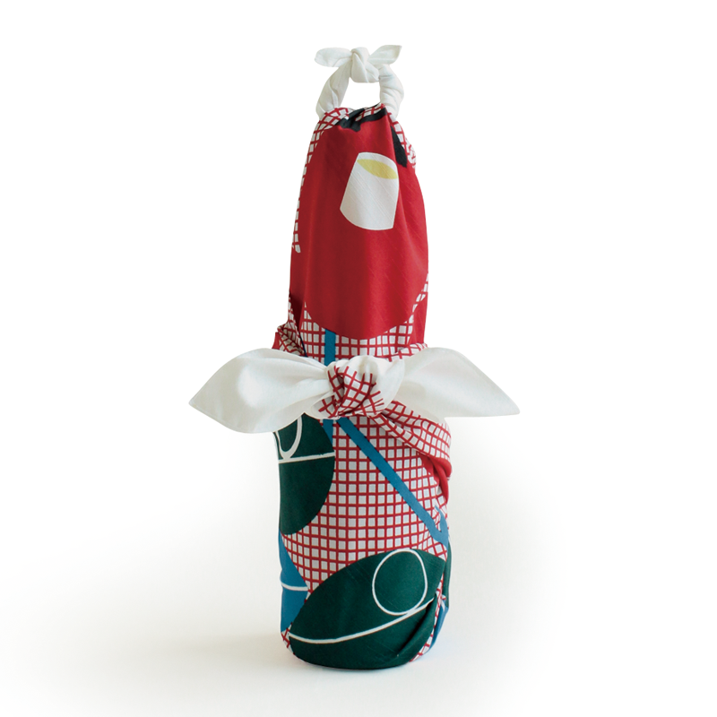 KIGI Hanabana | Furoshiki | Camellia Red