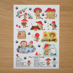 Mushroom cat Sticker
