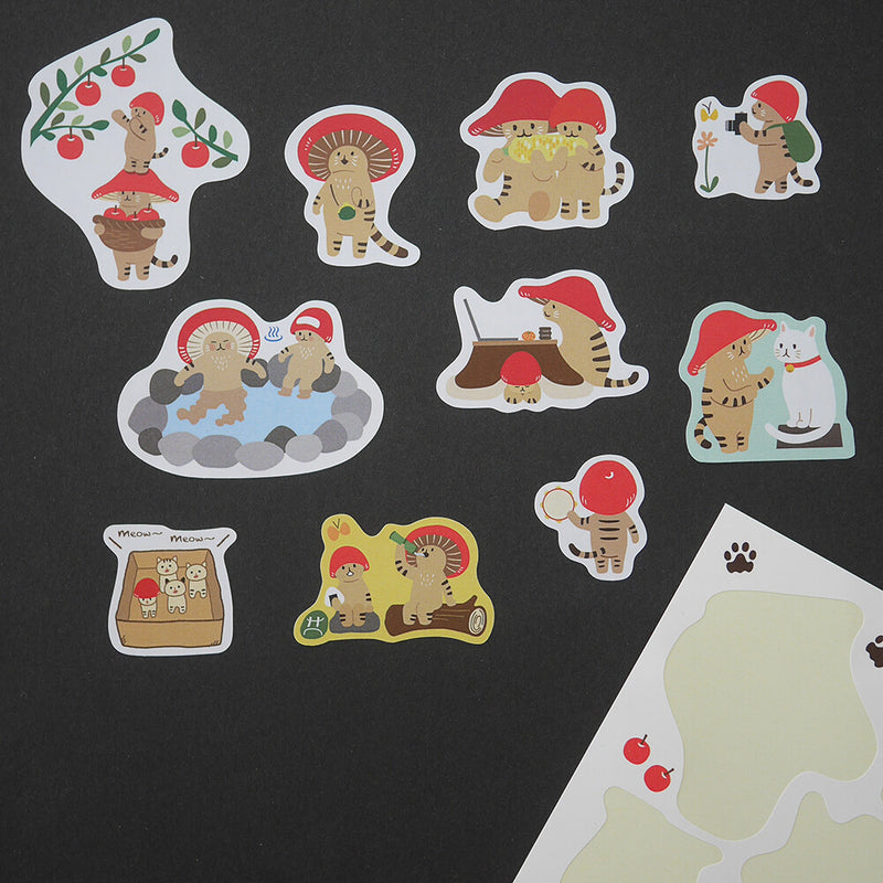Mushroom cat Sticker