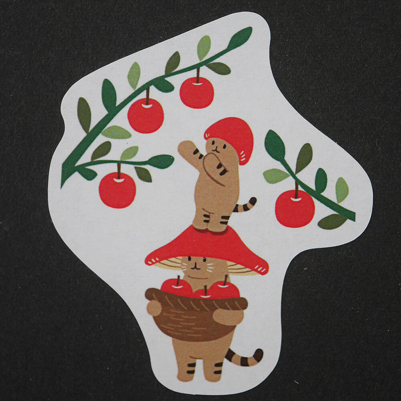 Mushroom cat Sticker