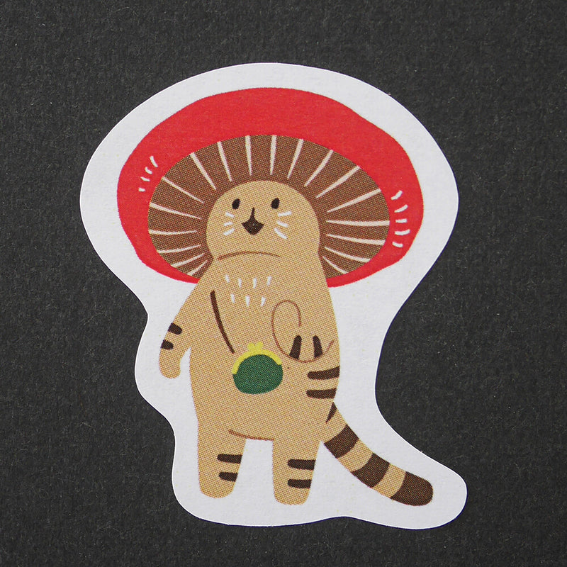 Mushroom cat Sticker
