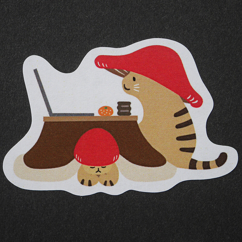 Mushroom cat Sticker