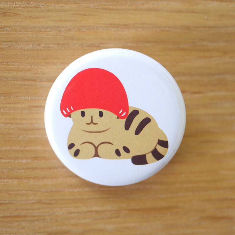 Mushroom cat badge