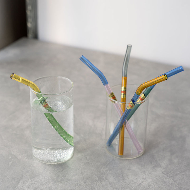 TWO TONE GLASS STRAW | amabro