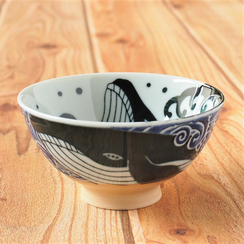Minoyaki Kujira whale Bowl (12.5cm)