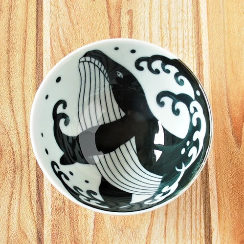 Minoyaki Kujira whale Bowl (12.5cm)