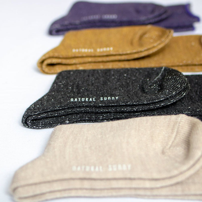 Silk and wool five-toe socks