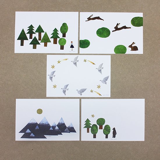 Postcards pad | FOREST | Nishi Shuku