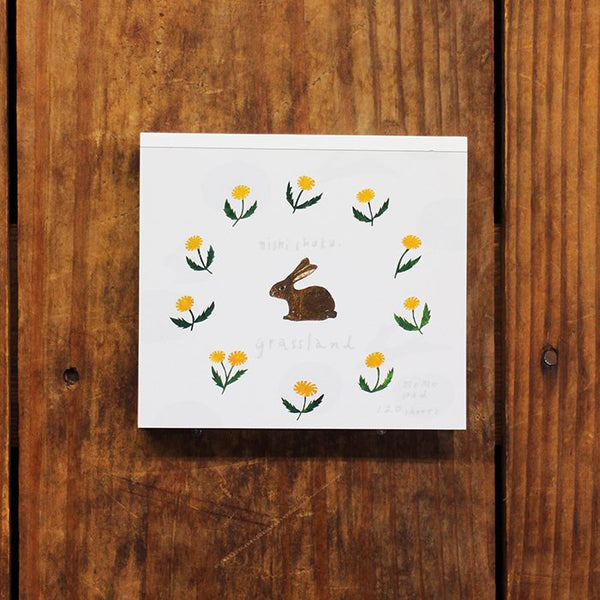 Memo Pad 120 sheets | grassland | Nishi Shuku