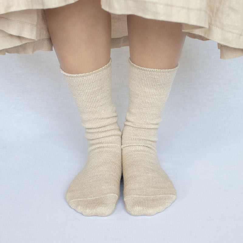 Silk and wool five-toe socks