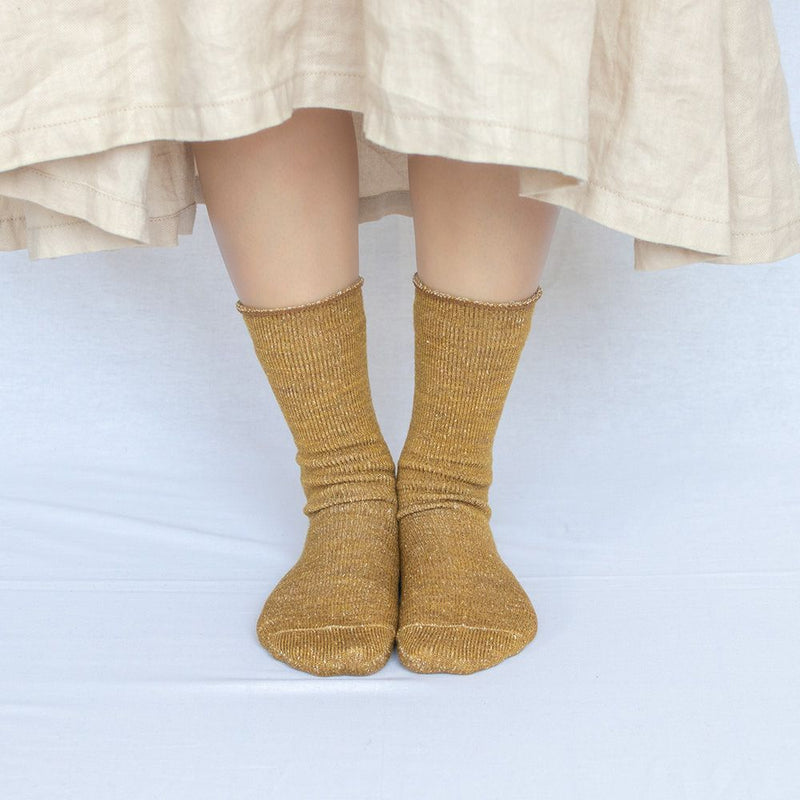 Silk and wool five-toe socks
