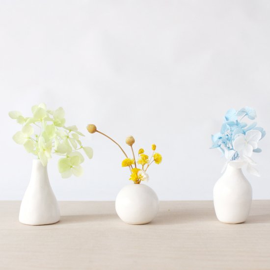 mini dry flower vase | white #03