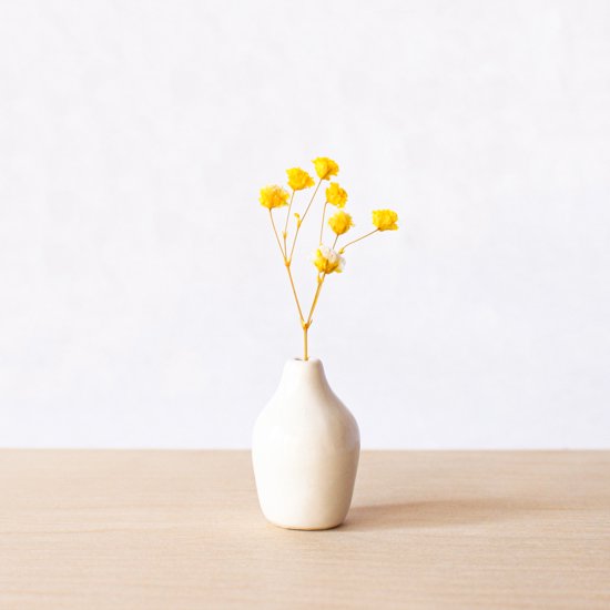 Petit dry flower vase | white #01