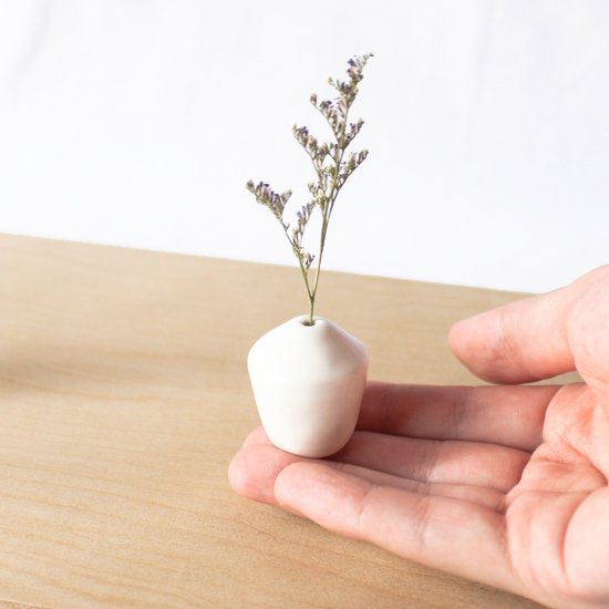 Petit dry flower vase | white #04