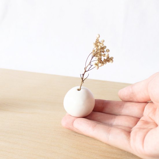 Petit dry flower vase | white #02