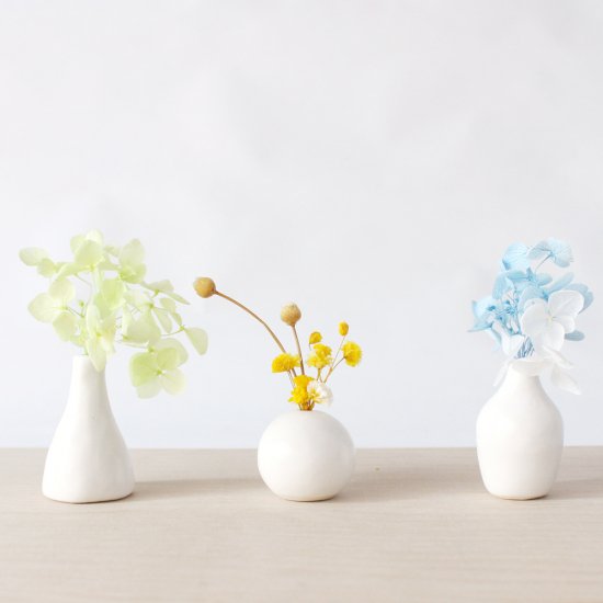 Petit dry flower vase | white #02