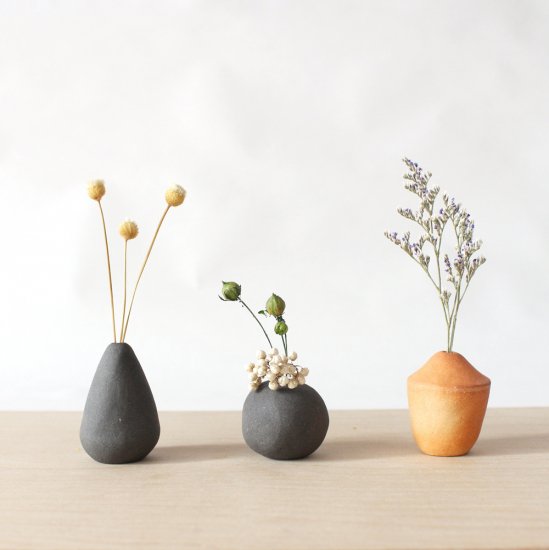 Petit dry flower vase | black #010