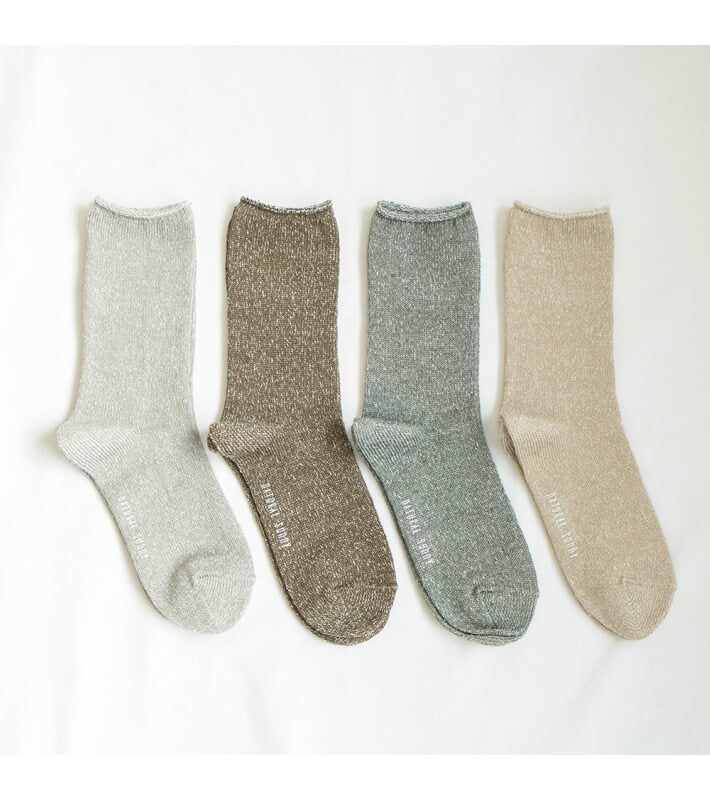 Linen silk socks