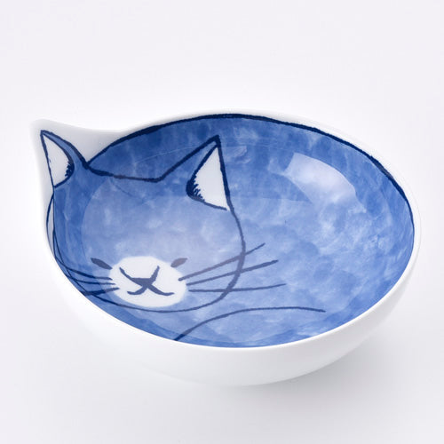 Hasami ware cat bowl 16cm