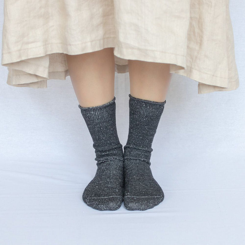 Silk and wool five-toe socks