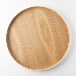 traditional japanese flat circle tray 30cm