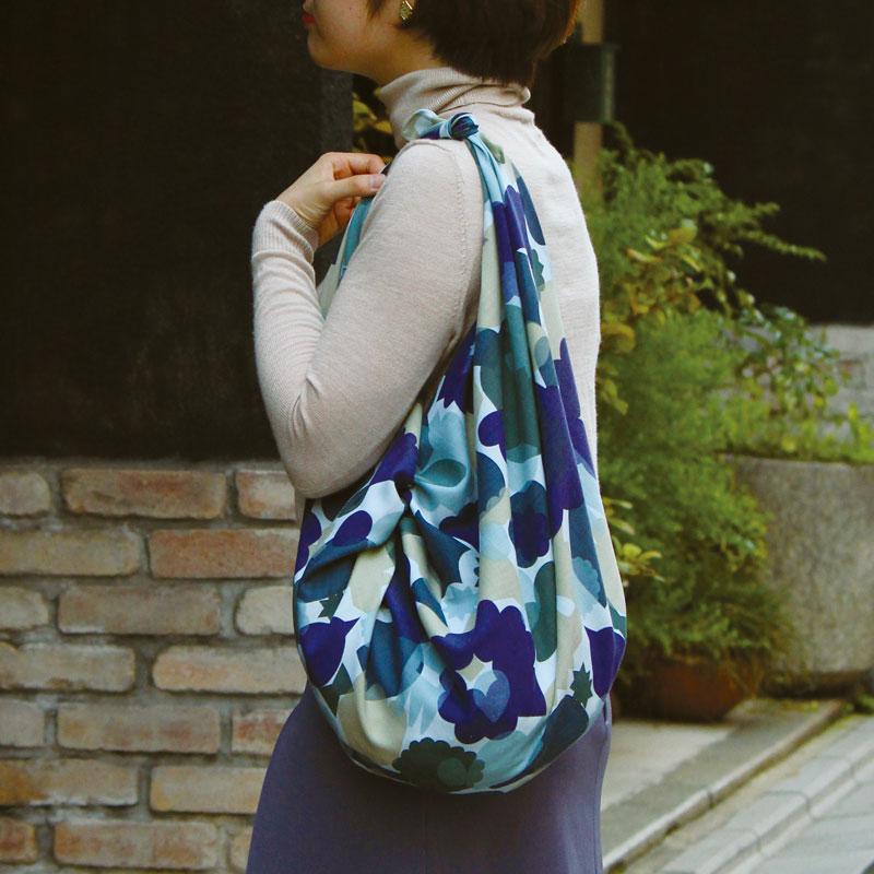 Mina perhonen wool | Furoshiki | flower basket green mix