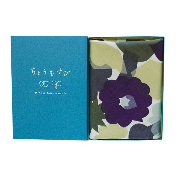 Mina perhonen wool | Furoshiki | flower basket green mix