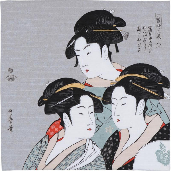 Ukiyo-e | Three Beauties Of The Present Day Gray