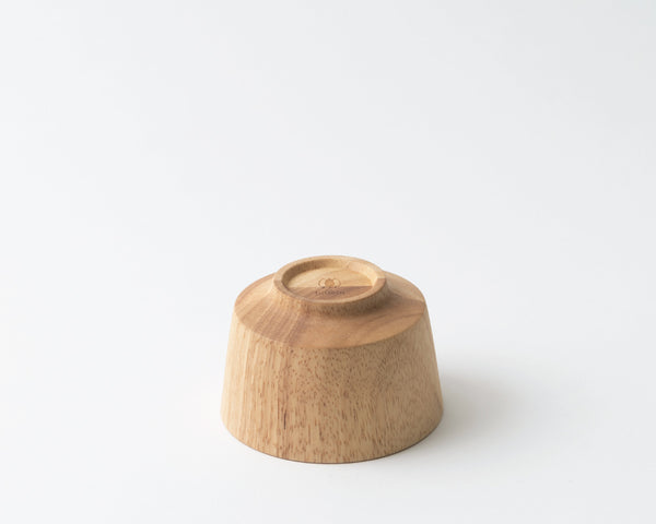 Wooden bowl S straight | Rubber wood
