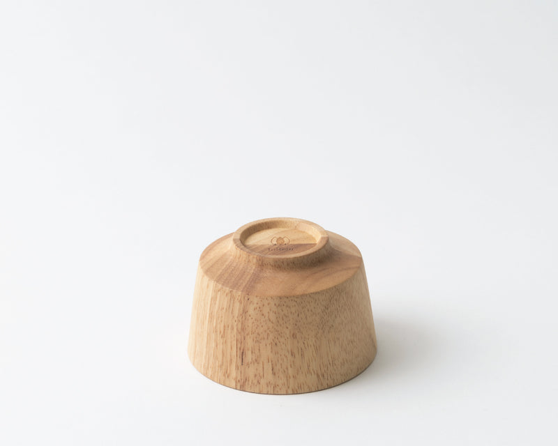 Wooden bowl S straight | Rubber wood