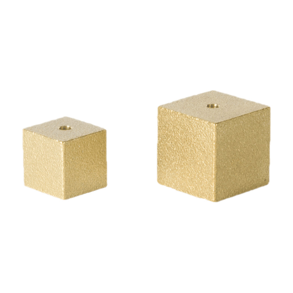 somabito BRASS HALF UNIT 真鍮 2枚セット Cube Incense Holder Gold | Sumitani Saburo Shoten | Japanese Brass