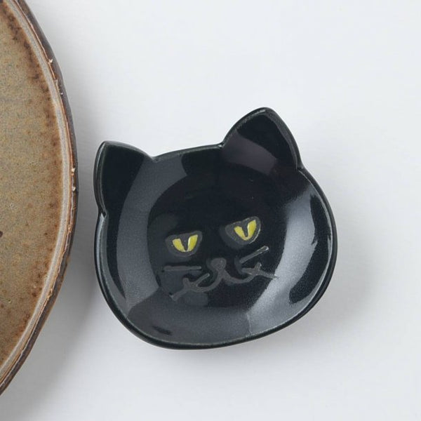 Neko face black | Chopstick rest