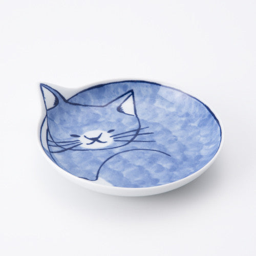 Hasami ware cat 14cm plate