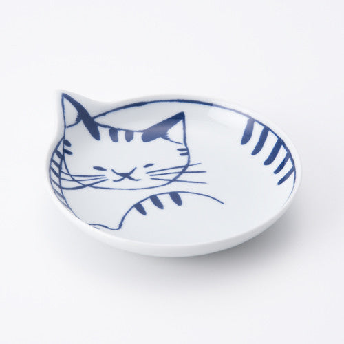 Hasami ware cat 14cm plate