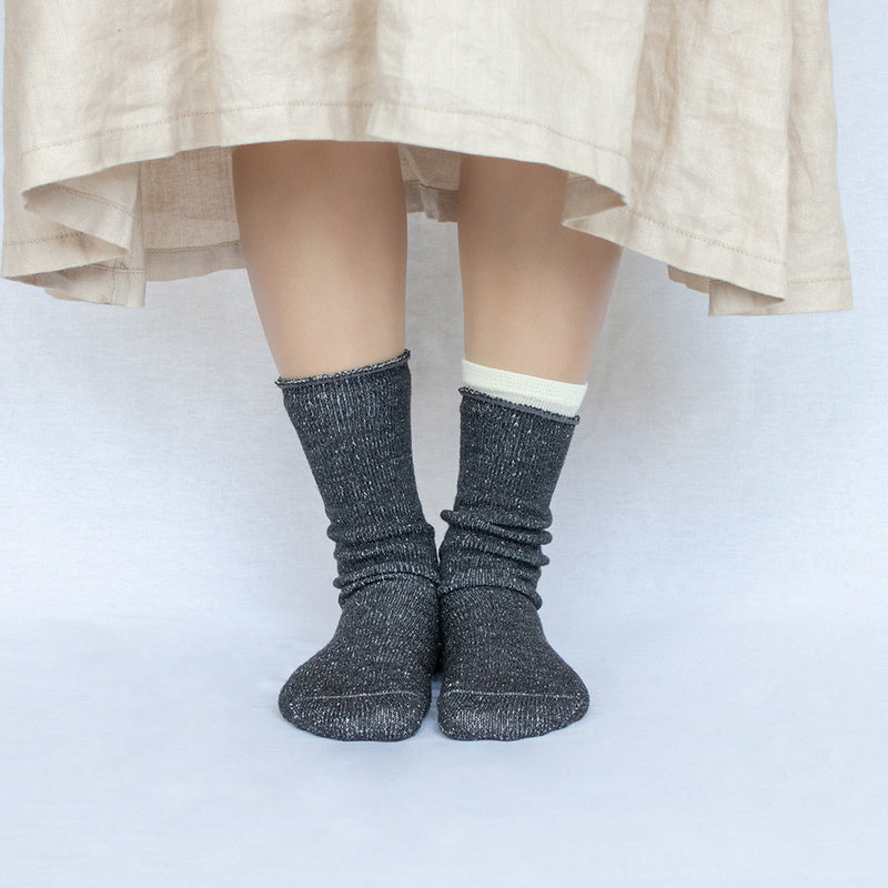 Silk and wool five-toe socks