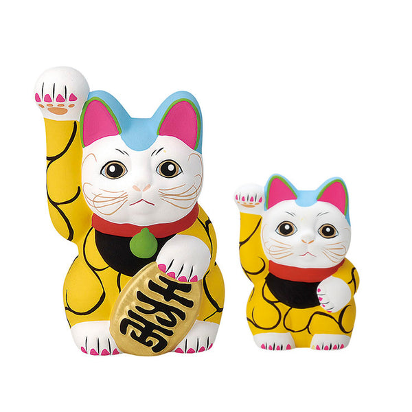 Pottery Decoration | Manekineko | Yellow