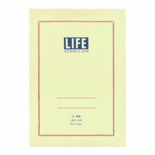 LIFE Vermilion Note Ruled | A5 N74