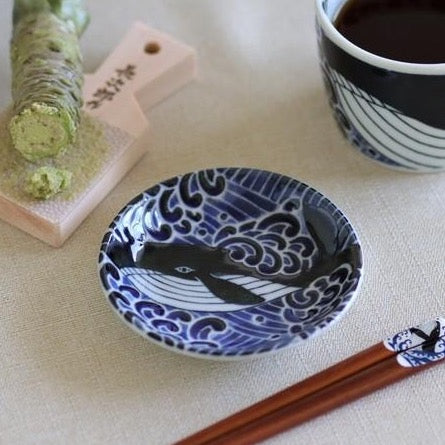 Minoyaki Kujira whale Plate ｜mamezara