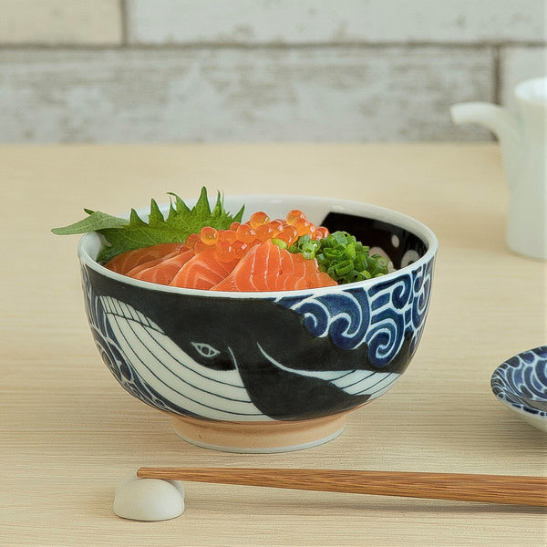 Minoyaki Whale Donburi Bowl