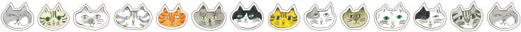 TORANEKO BON BON Sticker roll 18mm (Cat)