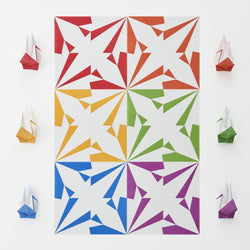 TOKOLO PATTERN ORIGAMI 07RAINBOW ORIZURU | Fukunaga Print