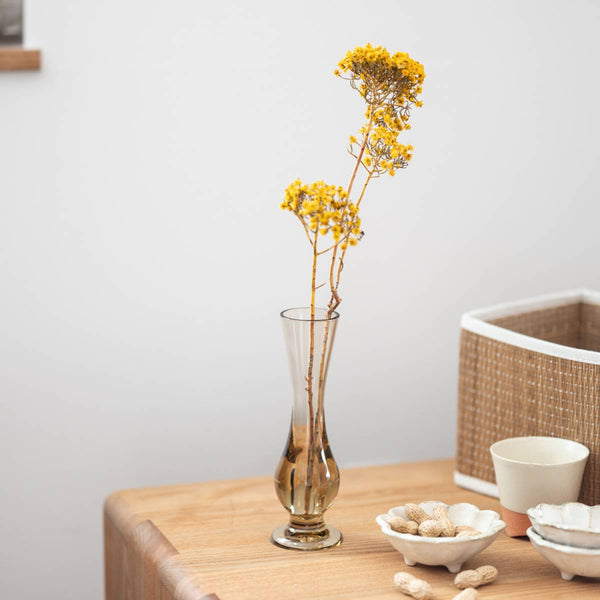 Amber Flower Vase