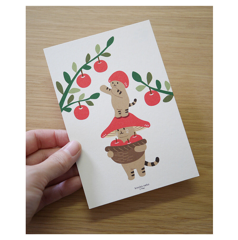 Mushroom cat Postcard | Kinoko Neko